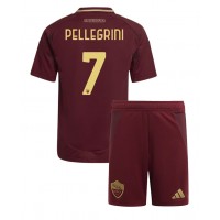 AS Roma Lorenzo Pellegrini #7 Heimtrikotsatz Kinder 2024-25 Kurzarm (+ Kurze Hosen)